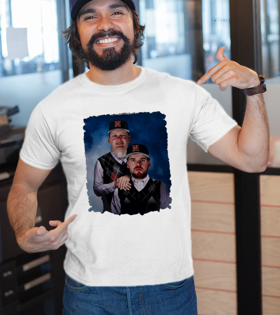 Brock Wilken And Luke Step Brothers N Cap Baseball T-Shirt