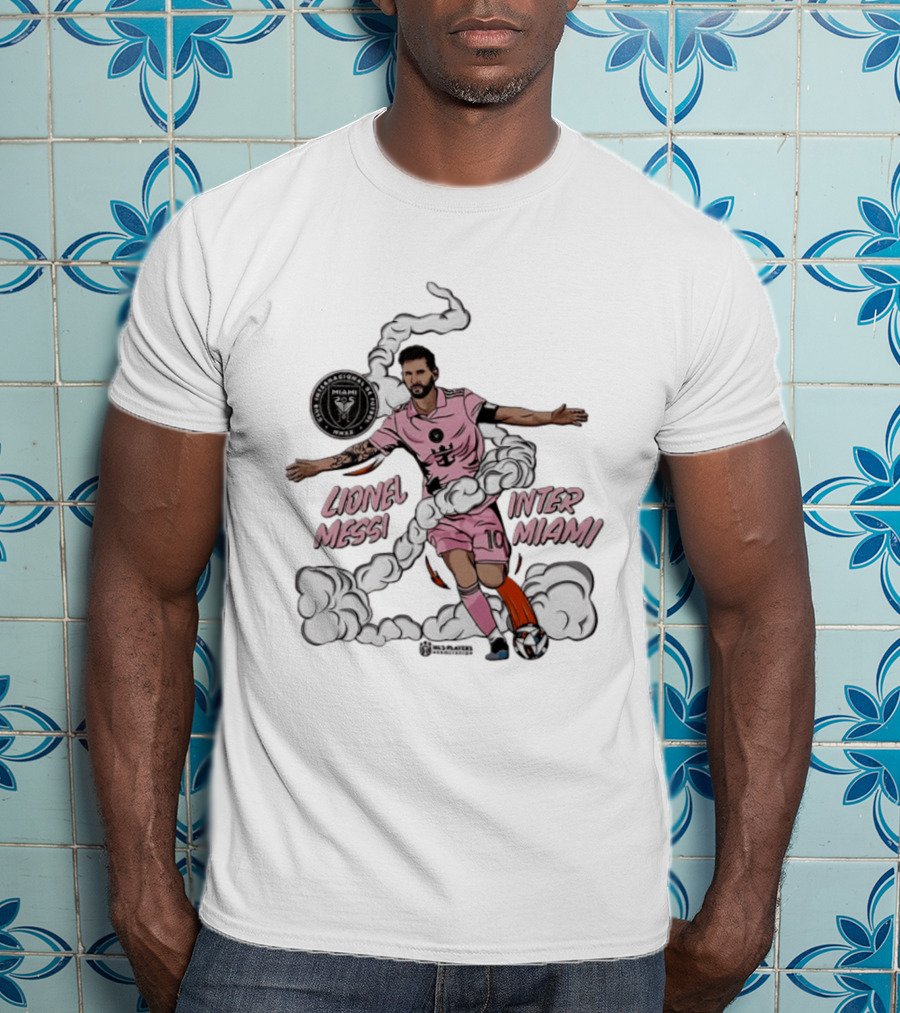 Lionel Messi Inter Miami CF 10 Soccer Player Pose MLS T-Shirt