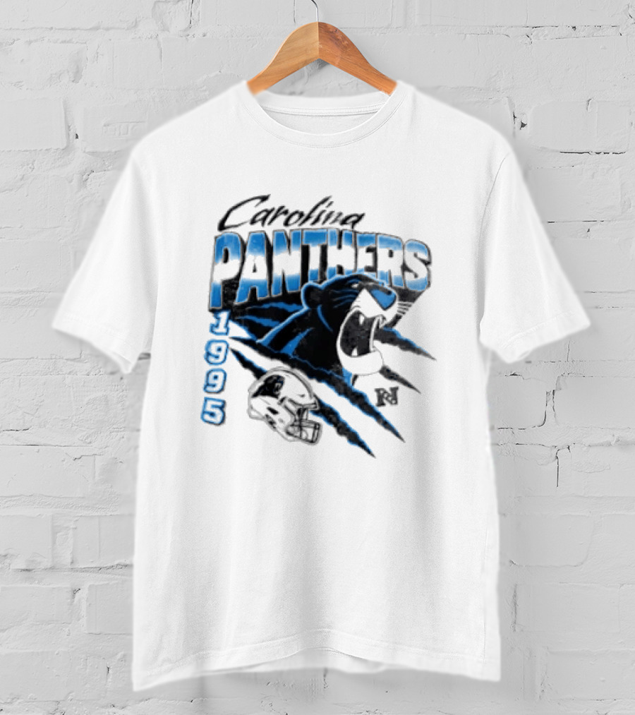 Carolina Panthers 1995 Bagheera All Star Scratch Claws T-Shirt