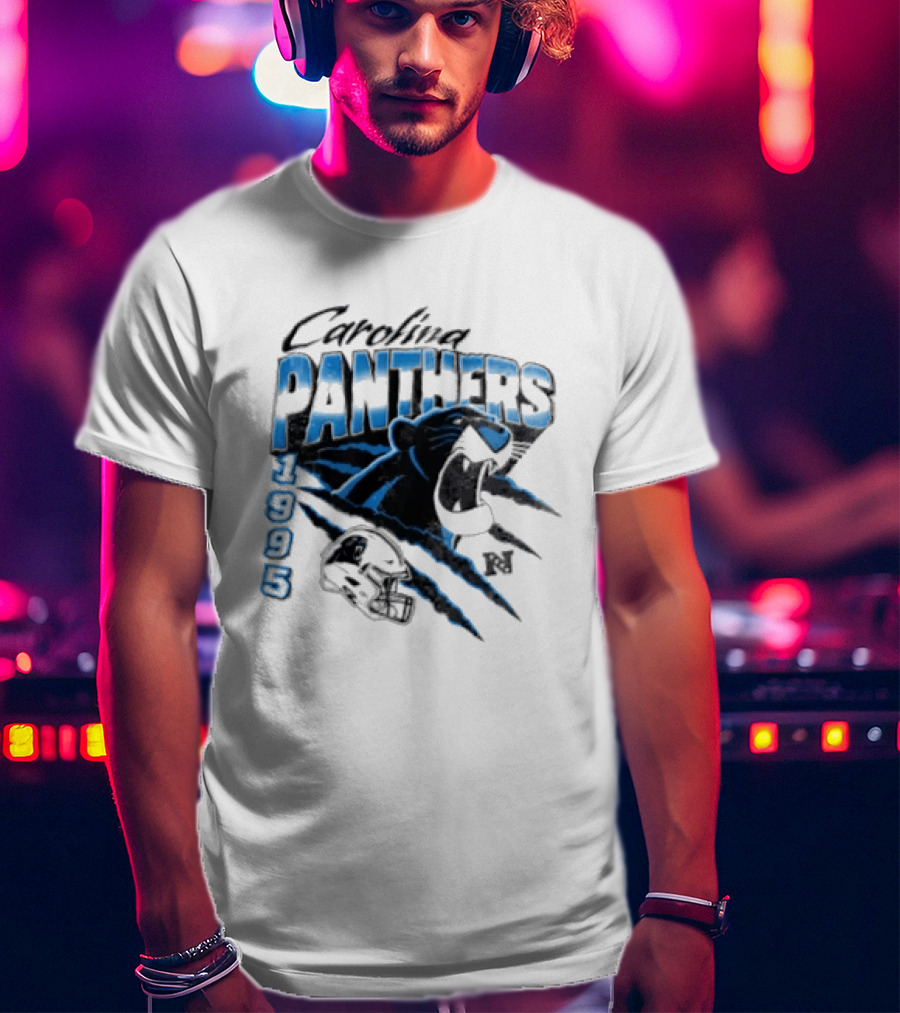 Carolina Panthers 1995 Bagheera All Star Scratch Claws T-Shirt