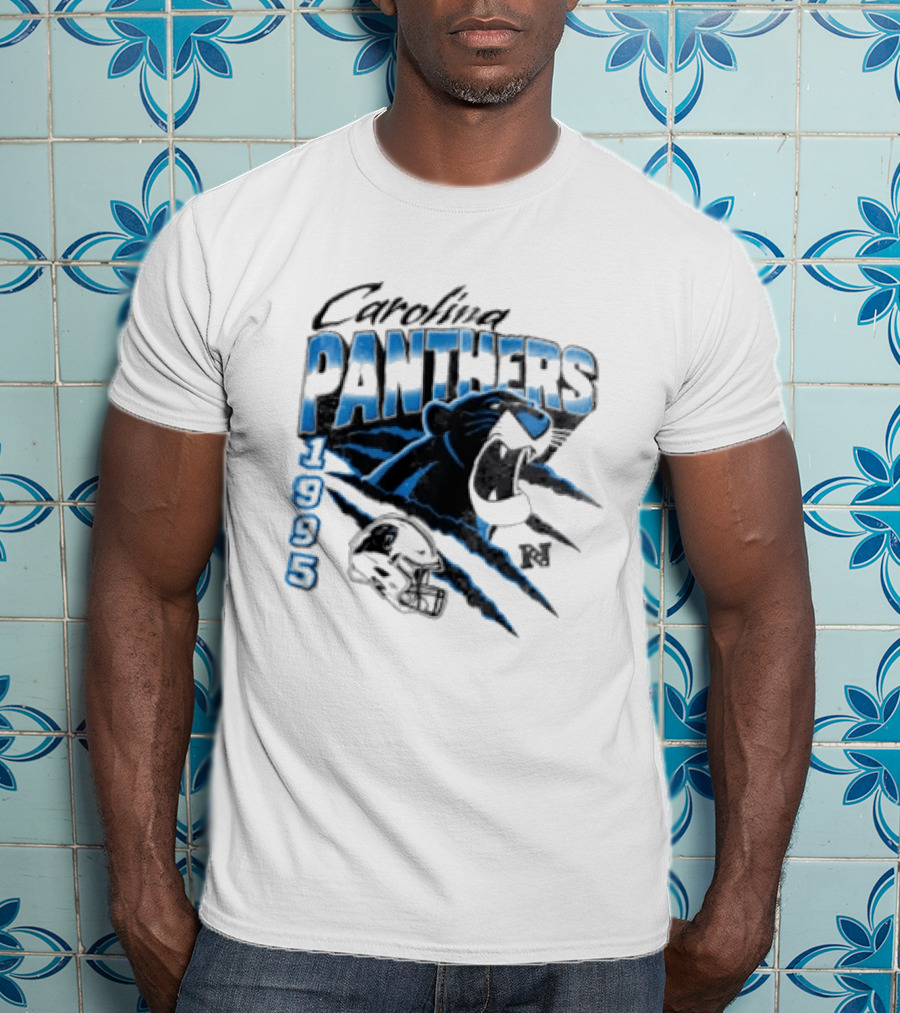 Carolina Panthers 1995 Bagheera All Star Scratch Claws T-Shirt