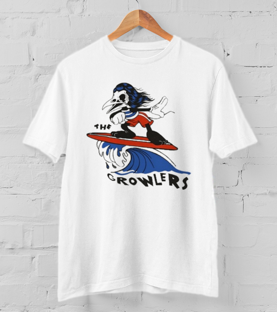 The Growlers Surfing Cartoon Character Wave Adventure T-Shirt