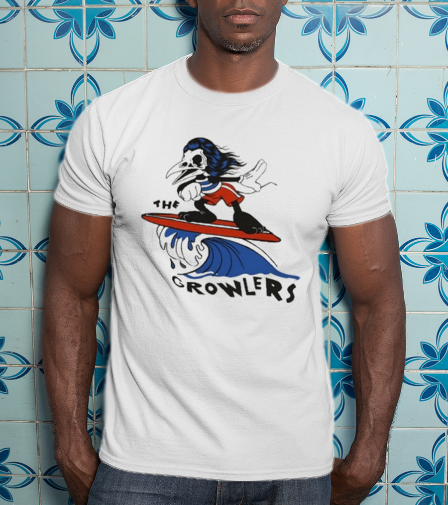 The Growlers Surfing Cartoon Character Wave Adventure T-Shirt