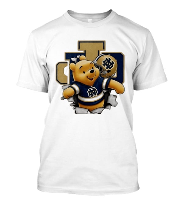 Notre Dame Fighting Irish Winnie The Pooh Football Fan Gear T-Shirt