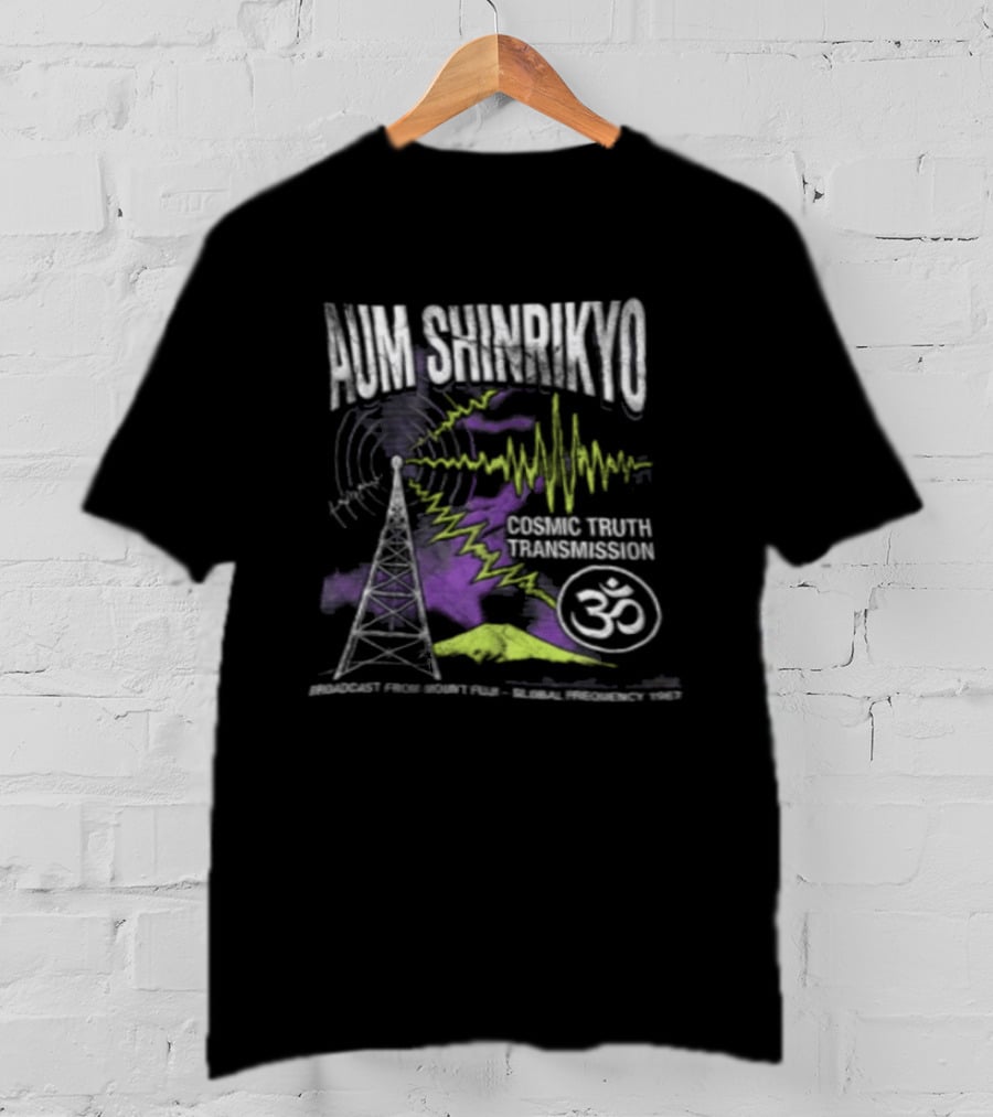 Aum Shinrikyo Cosmic Truth Transmission Tower Om T-Shirt
