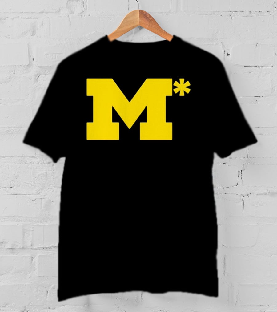 Michigan Wolverines M Asterisk 0.01 Seconds T-Shirt