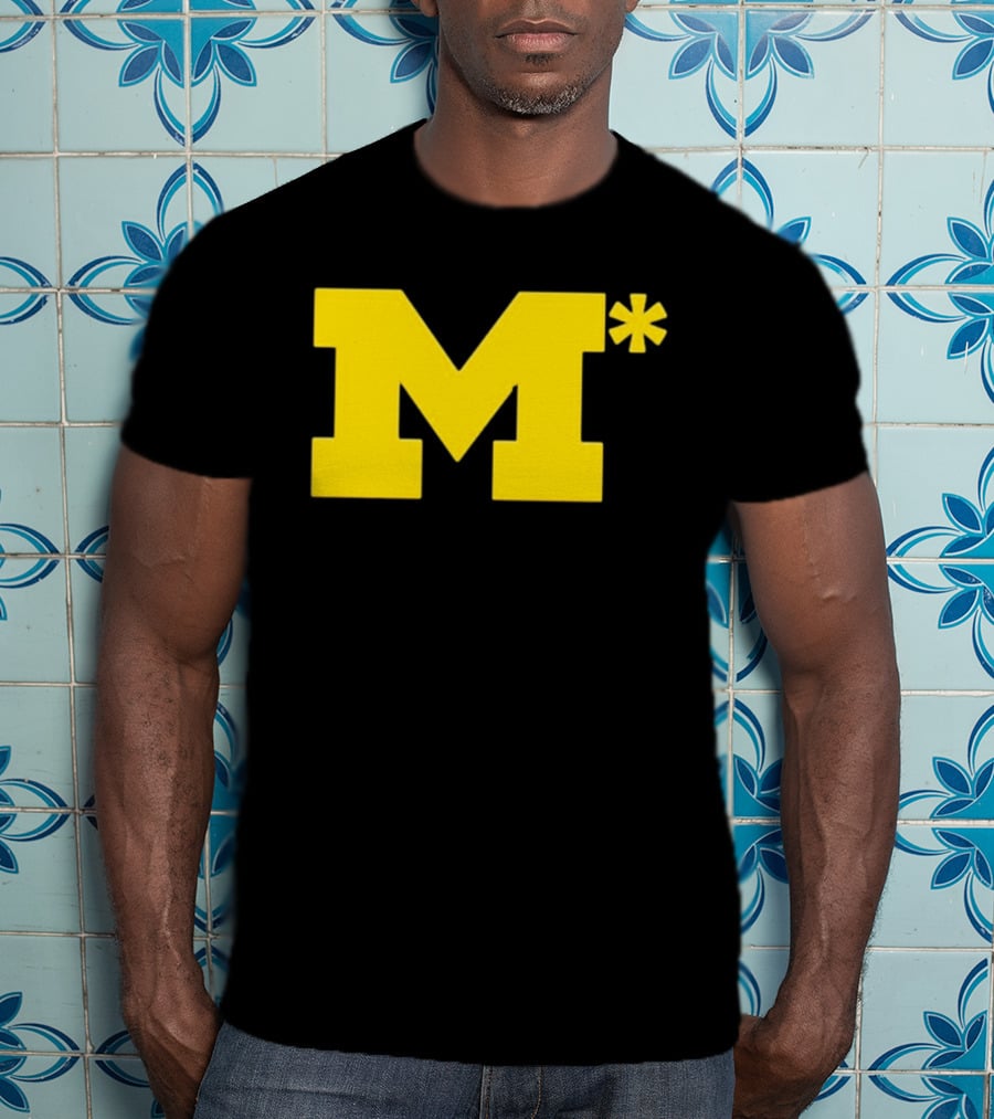 Michigan Wolverines M Asterisk 0.01 Seconds T-Shirt