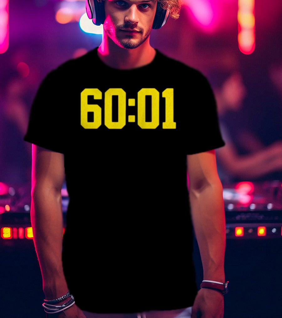 Michigan Wolverines 60 01 Sports Team Victory Time Code T-Shirt