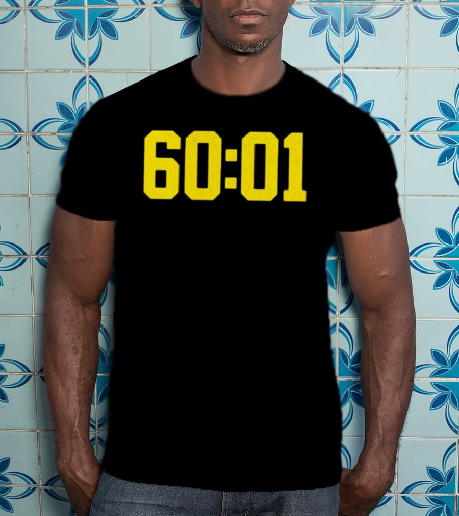Michigan Wolverines 60 01 Sports Team Victory Time Code T-Shirt