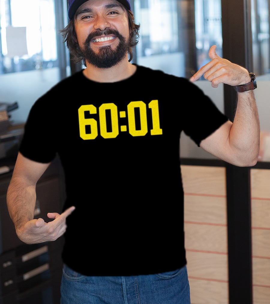 Michigan Wolverines 60 01 Sports Team Victory Time Code T-Shirt