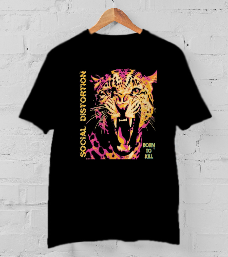 Social Distortion Born To Kill Roaring Leopard 2026 North American Tour T-Shirt