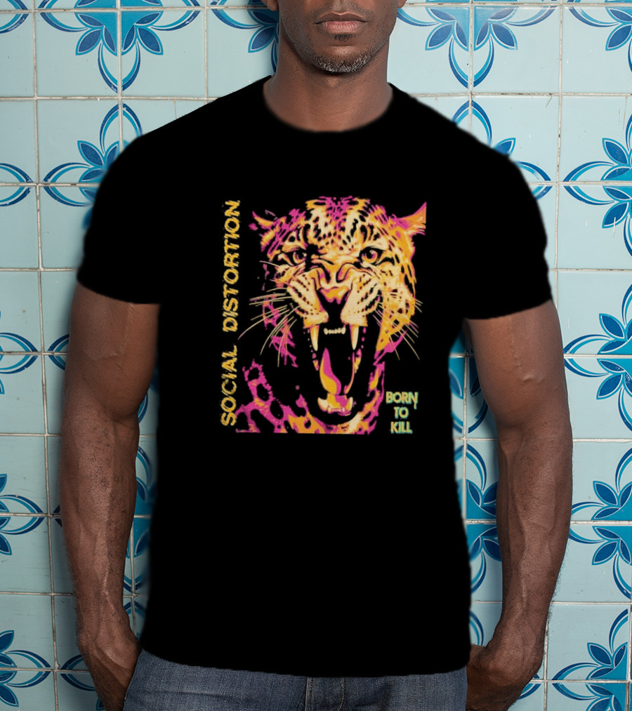 Social Distortion Born To Kill Roaring Leopard 2026 North American Tour T-Shirt