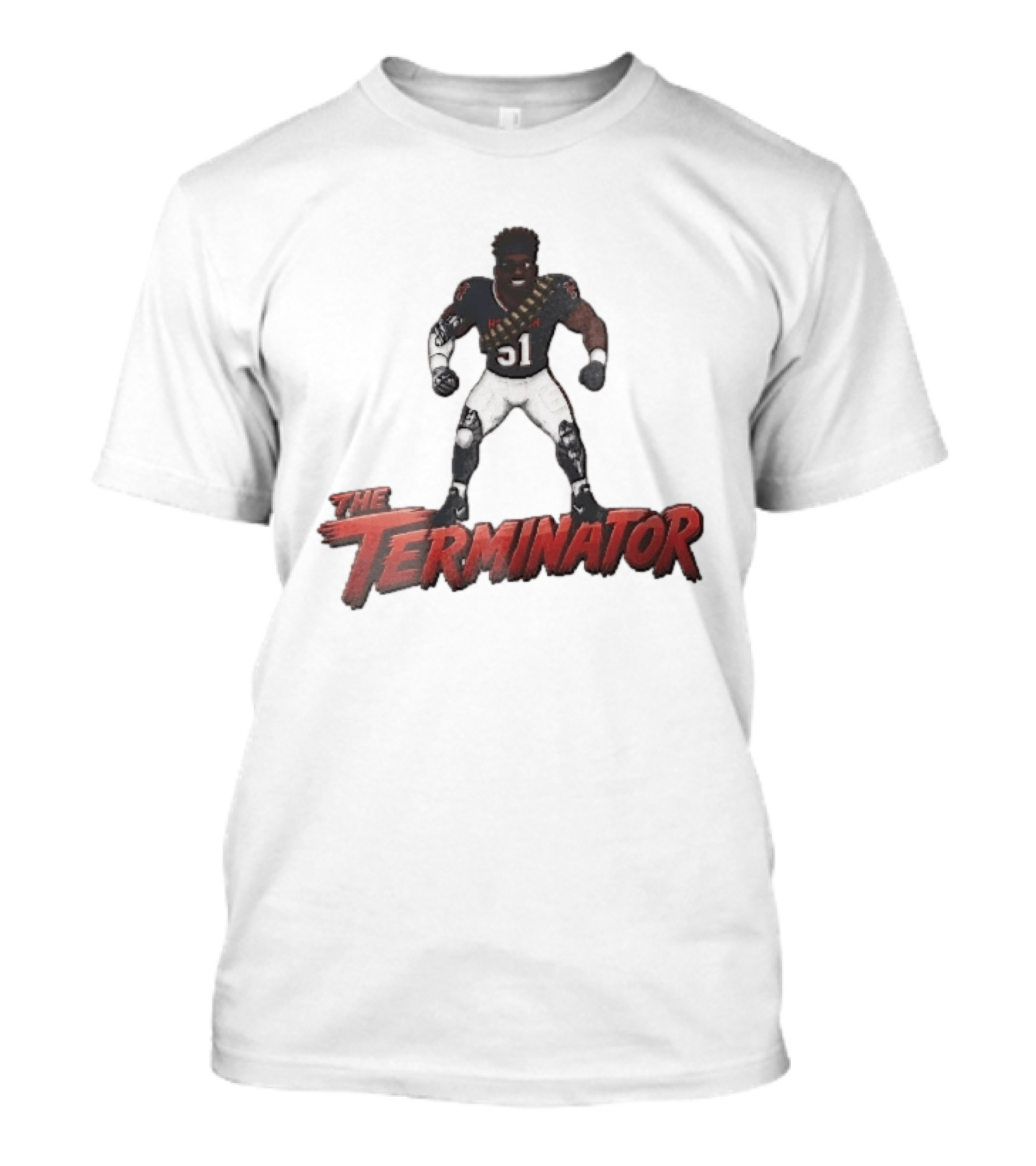 Houston Texans The Terminator Cyborg 51 Football Player T-Shirt