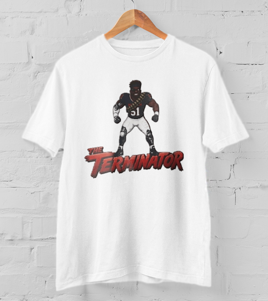 Houston Texans The Terminator Cyborg 51 Football Player T-Shirt