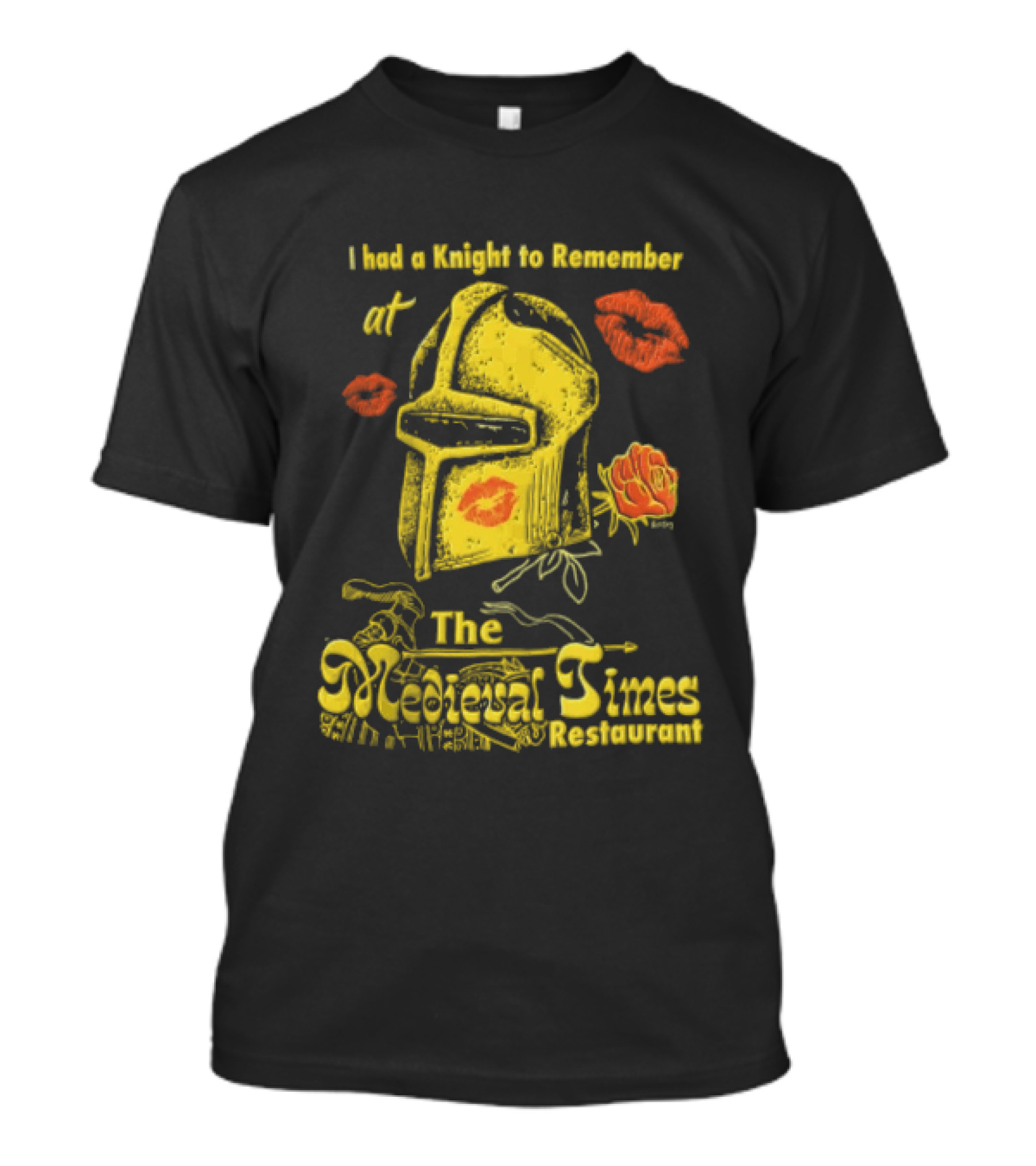 I Had A Knight To Remember At The Medieval Times Restaurant Helmet And Roses T-Shirt