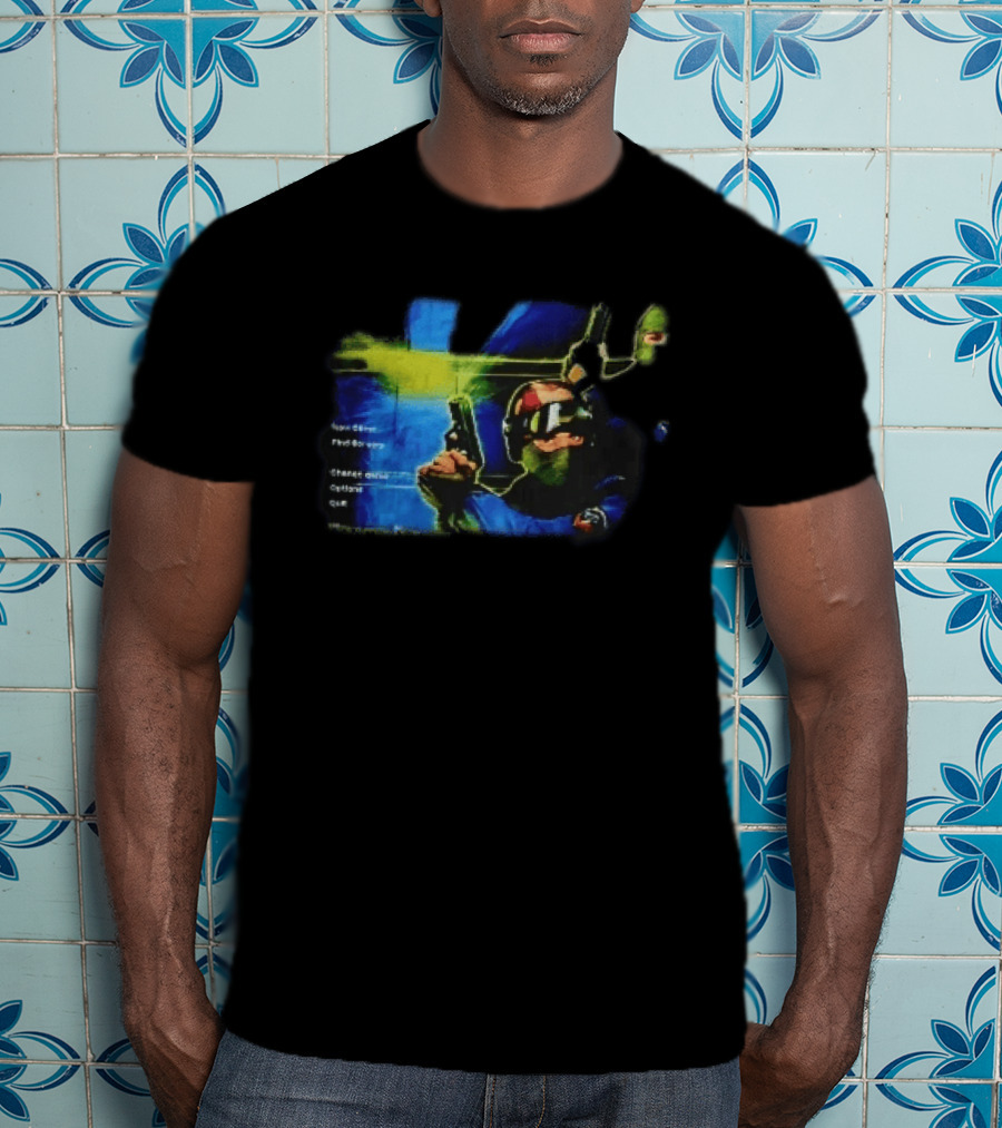 Counter Strike New Game Find Servers Change Options Quit Tactical Soldiers Guns Main Menu Screen T-Shirt