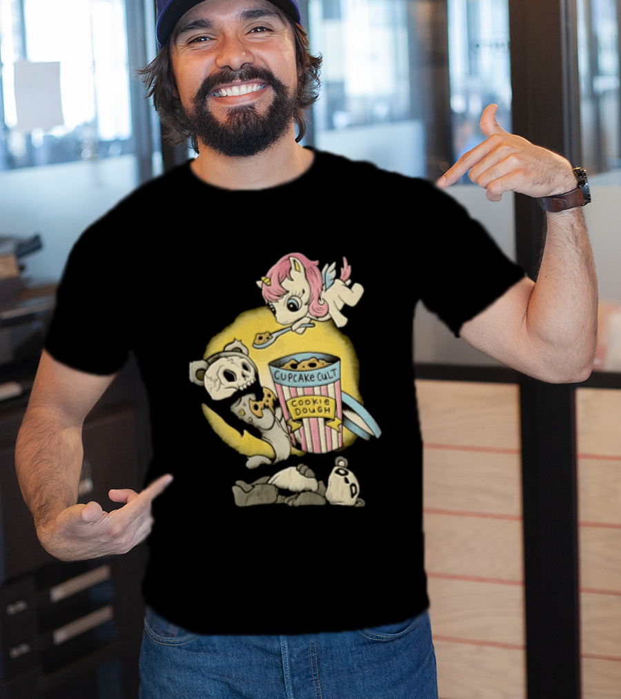 Cupcake Cult Cookie Dough Unicorn Skull Bear T-Shirt