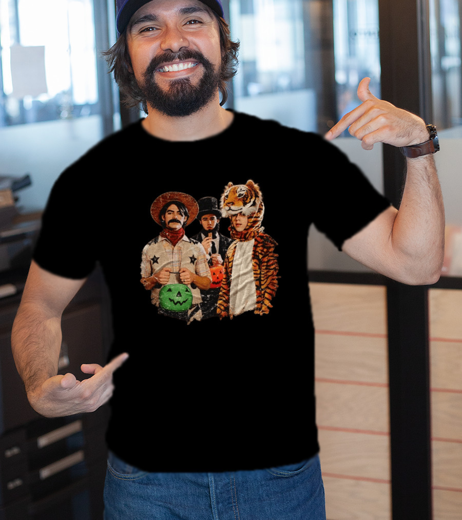 Jonas Brothers Cowboy Tiger Top Hat Halloween Costume Fun T-Shirt