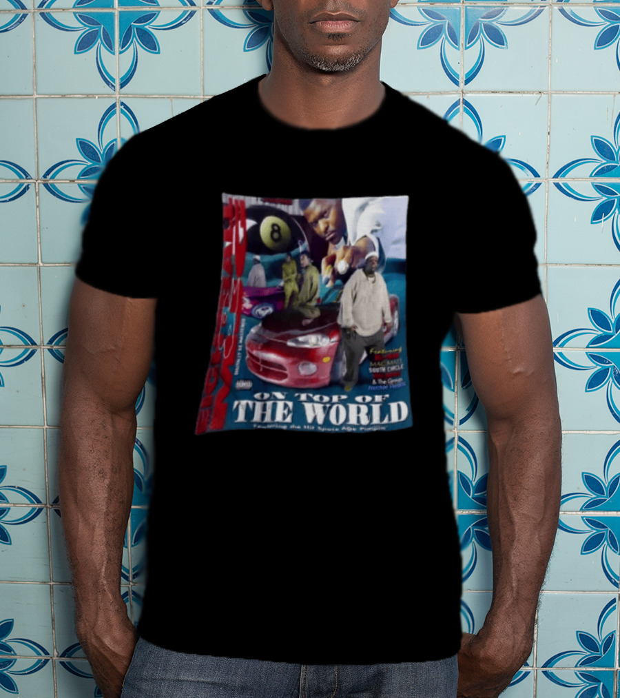 8 Ball On Top Of The World Featuring Mac Mall South Circle Space Age Pimpin Album T-Shirt