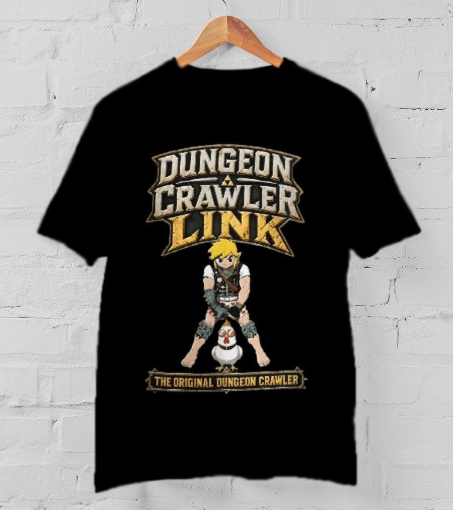 Dungeon Crawler Link The Original Dungeon Crawler Hero Heart Boxers Sunglasses Chicken T-Shirt