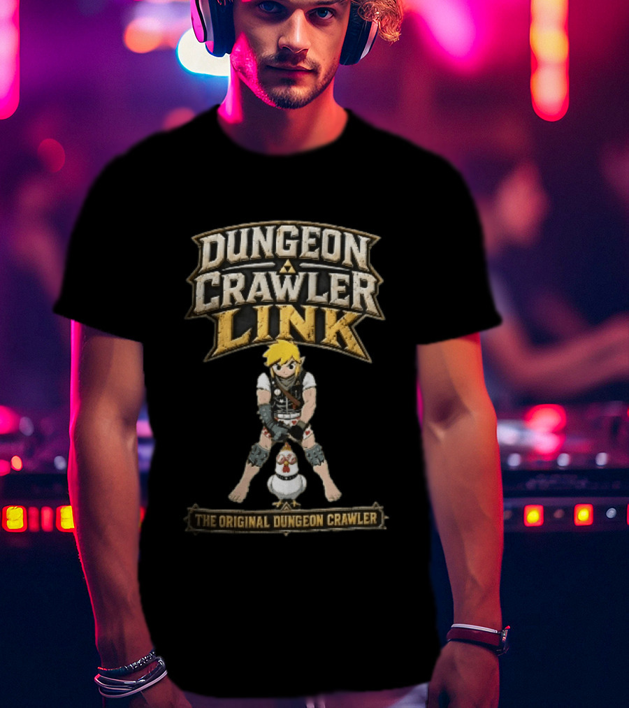 Dungeon Crawler Link The Original Dungeon Crawler Hero Heart Boxers Sunglasses Chicken T-Shirt