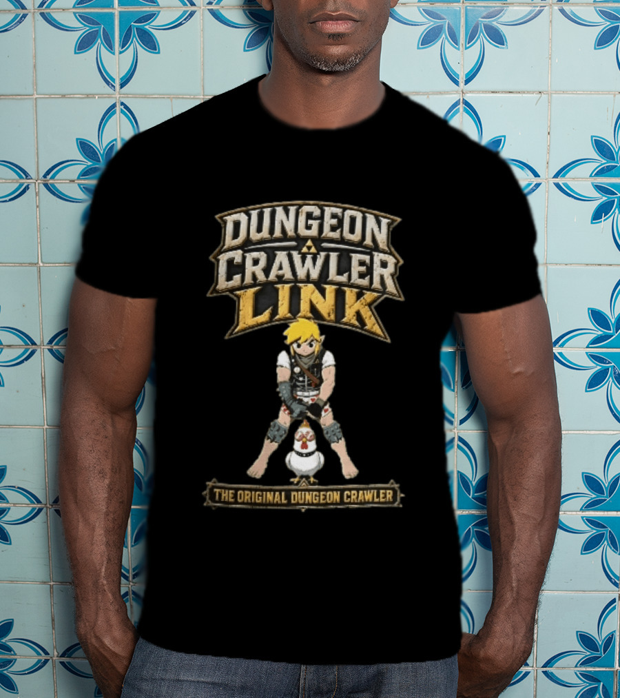 Dungeon Crawler Link The Original Dungeon Crawler Hero Heart Boxers Sunglasses Chicken T-Shirt