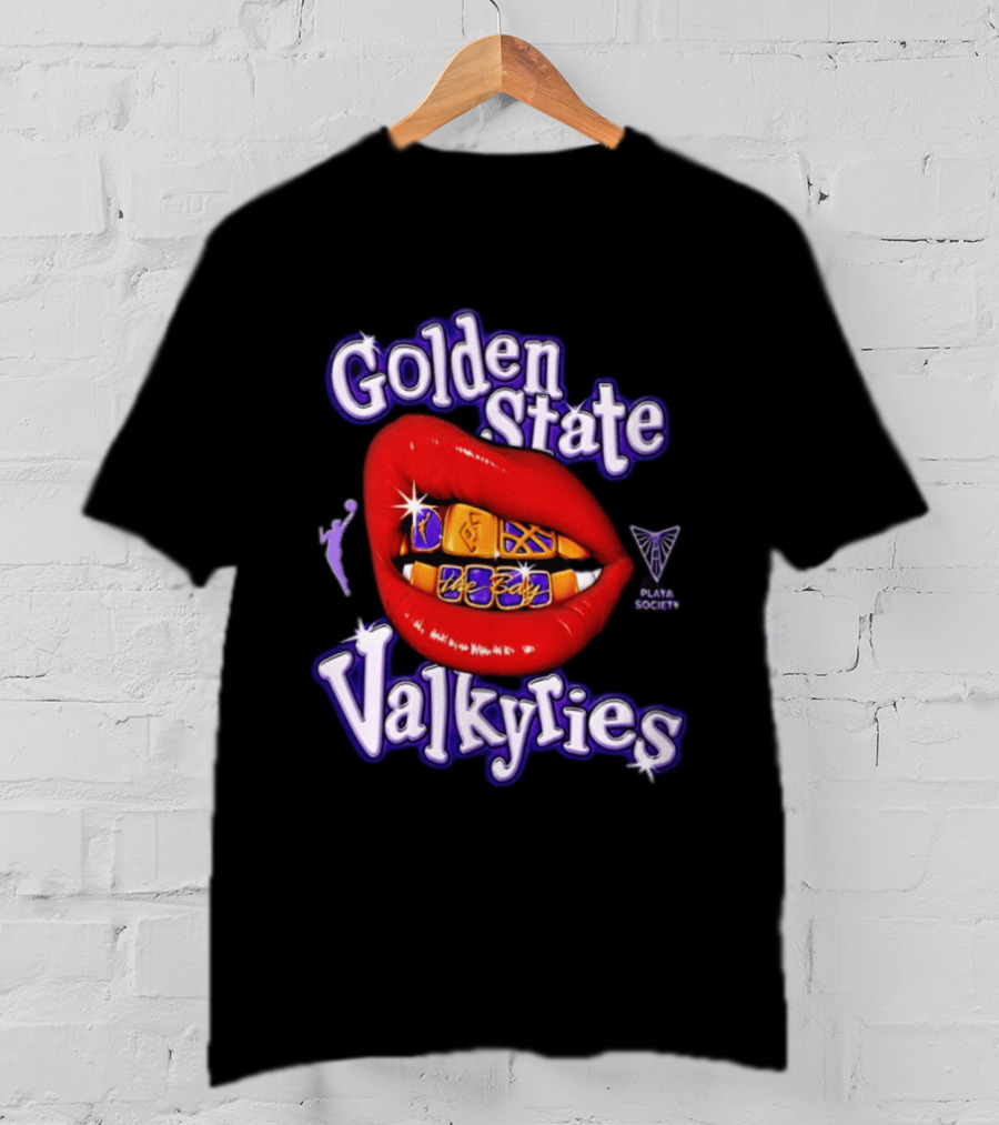 Golden State Valkyries The Bay Playa Society Lip T-Shirt