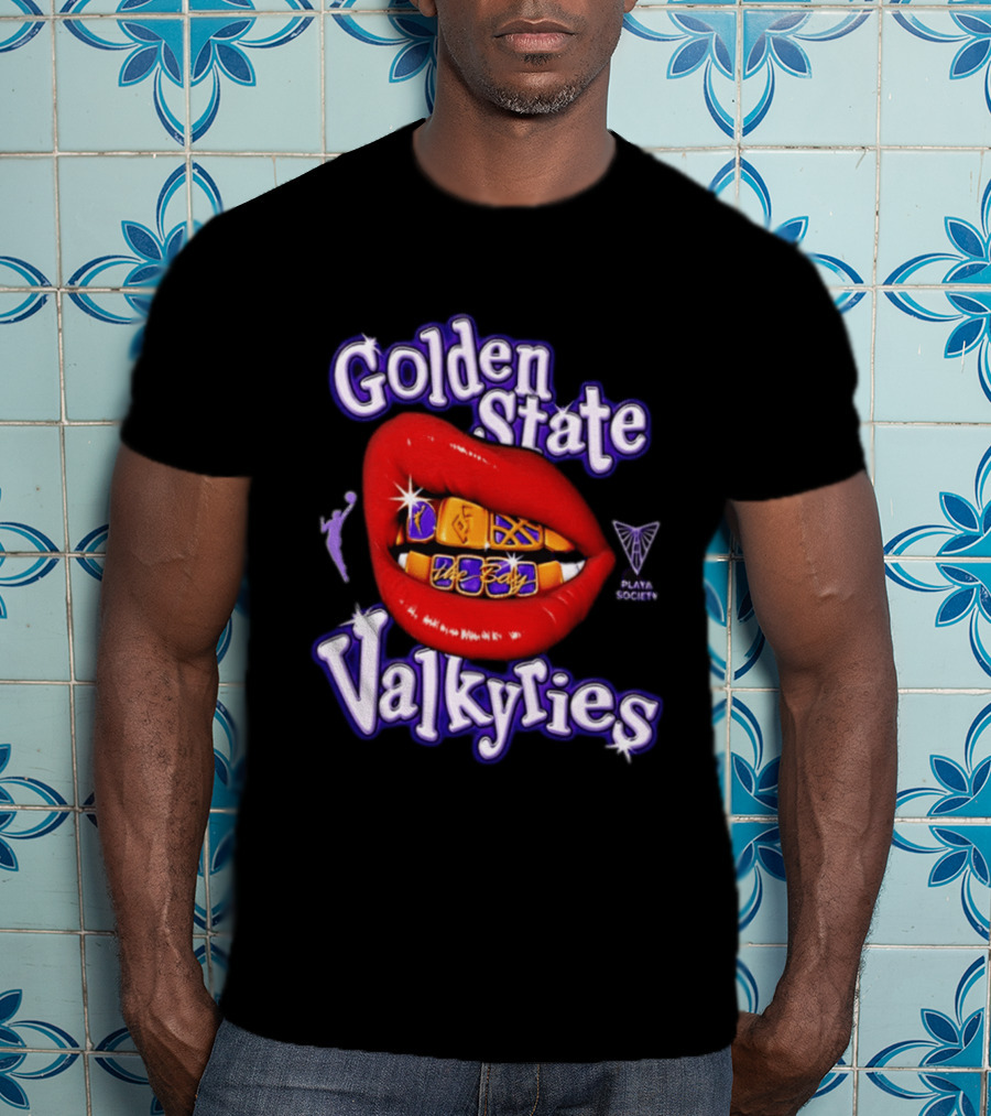 Golden State Valkyries The Bay Playa Society Lip T-Shirt