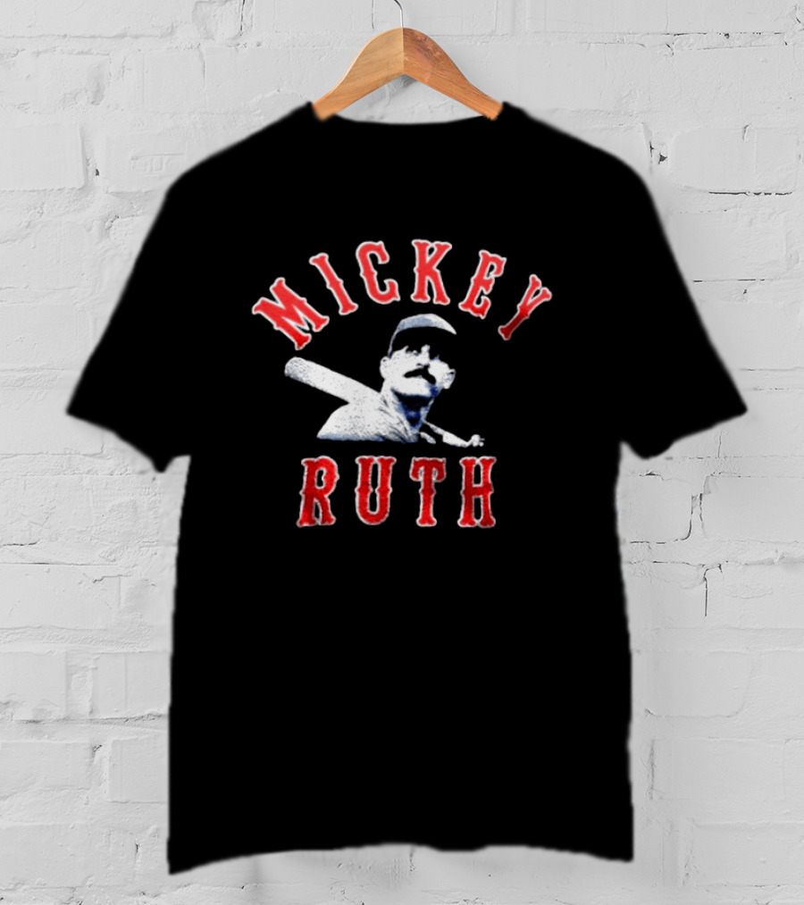 Mickey Ruth Baseball Player T-Shirt