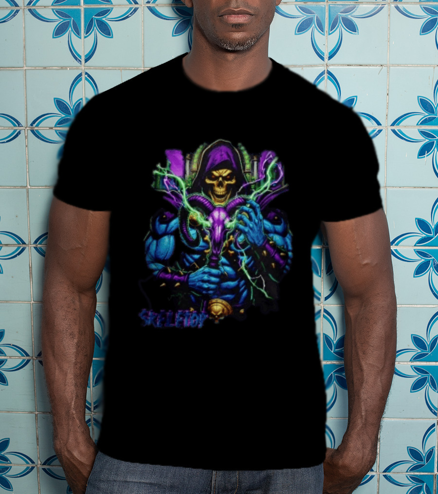 Skeletor Masters Of The Universe Electric Staff Power T-Shirt