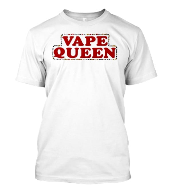 Vape Queen Vaping Statement Bold Red T-Shirt 