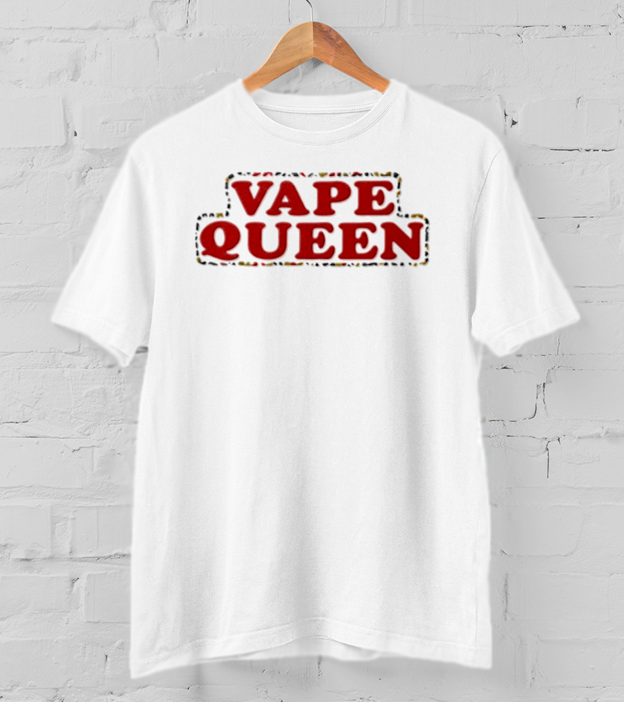 Vape Queen Vaping Statement Bold Red T-Shirt