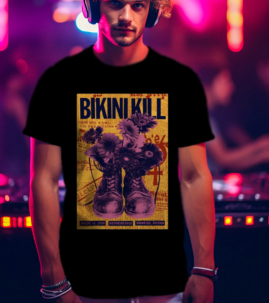 Bikini Kill Levitation Festival Austin Texas Sept 11 2026 T-Shirt