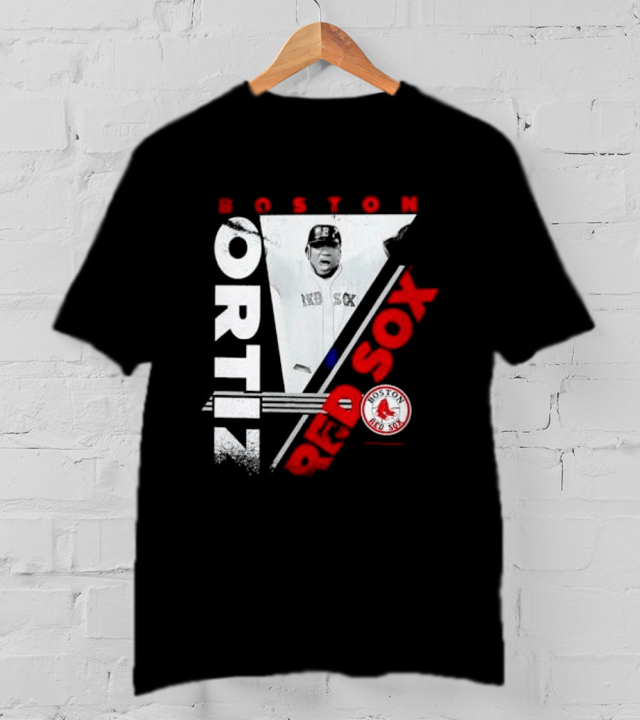 David Ortiz Boston Red Sox Celebrating T-Shirt