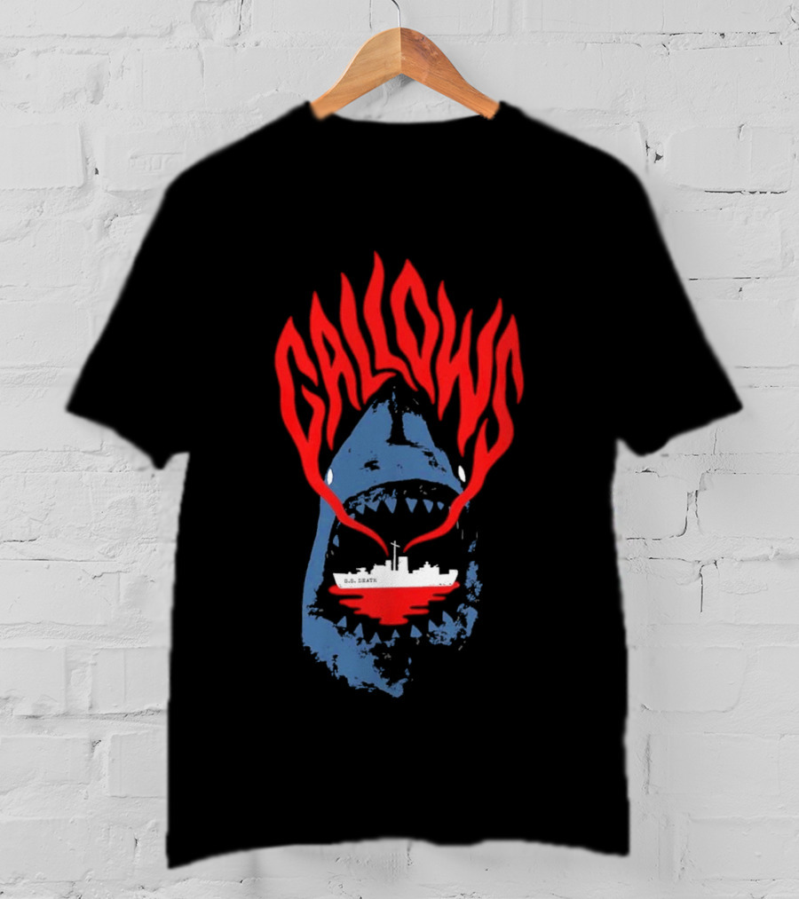 Gallows Shark With Ship Orchestra Of Wolves Collection T-Shirt