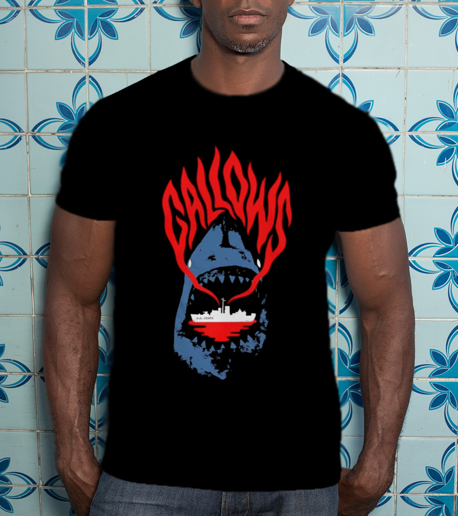 Gallows Shark With Ship Orchestra Of Wolves Collection T-Shirt