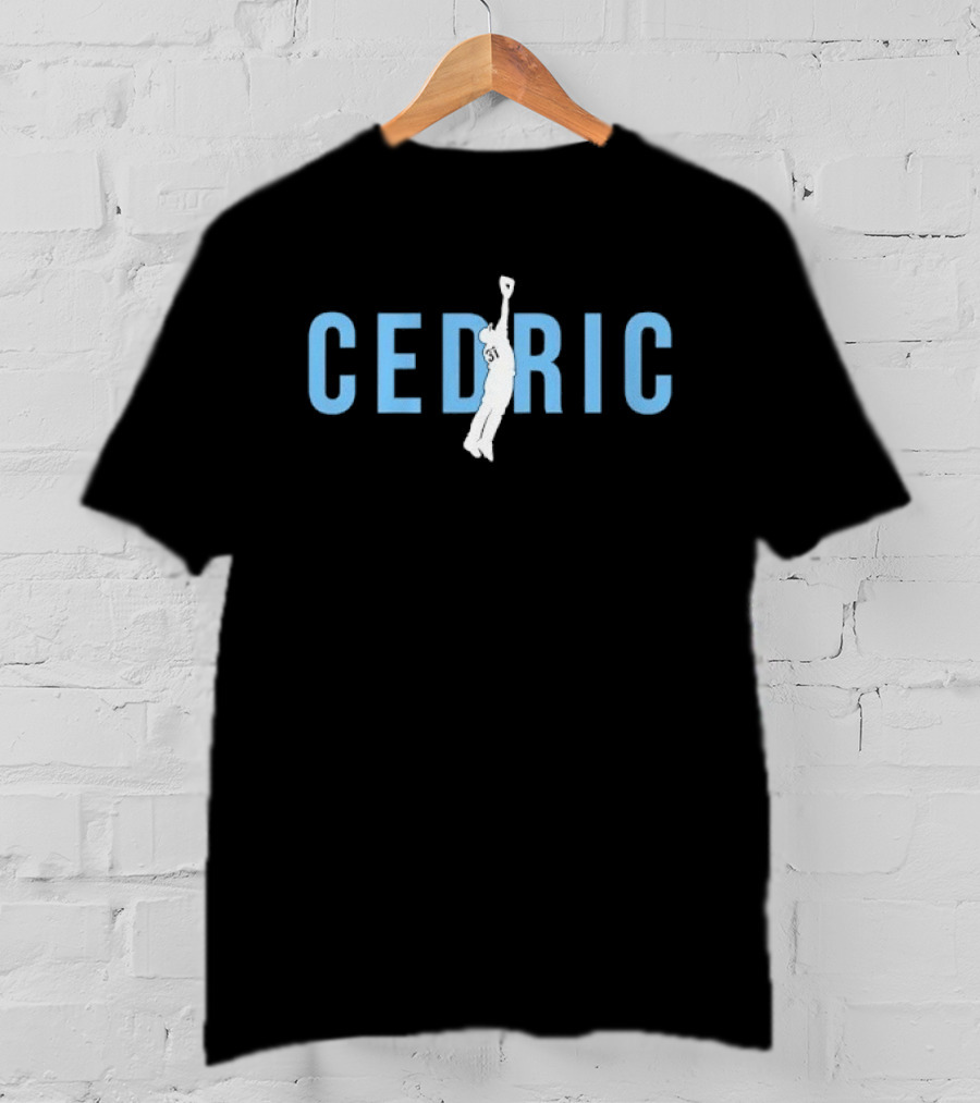 Cedric Baseball Player Jumping Catch T-Shirt