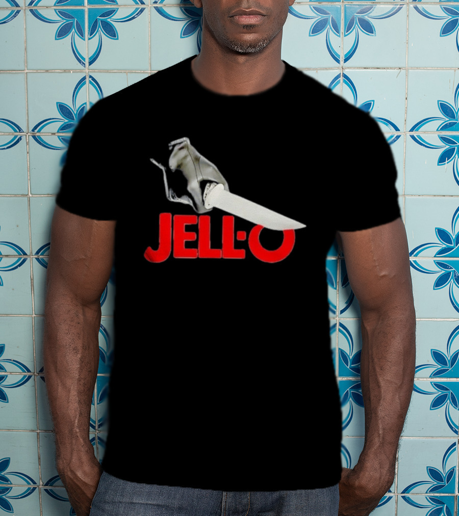 Jello With Gloved Hand Stabbing T-Shirt