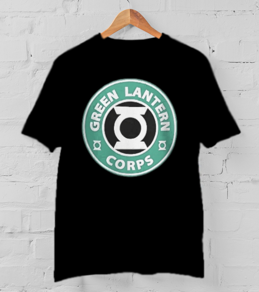 Green Lantern Corps Circular Coffee Power Ring T-Shirt