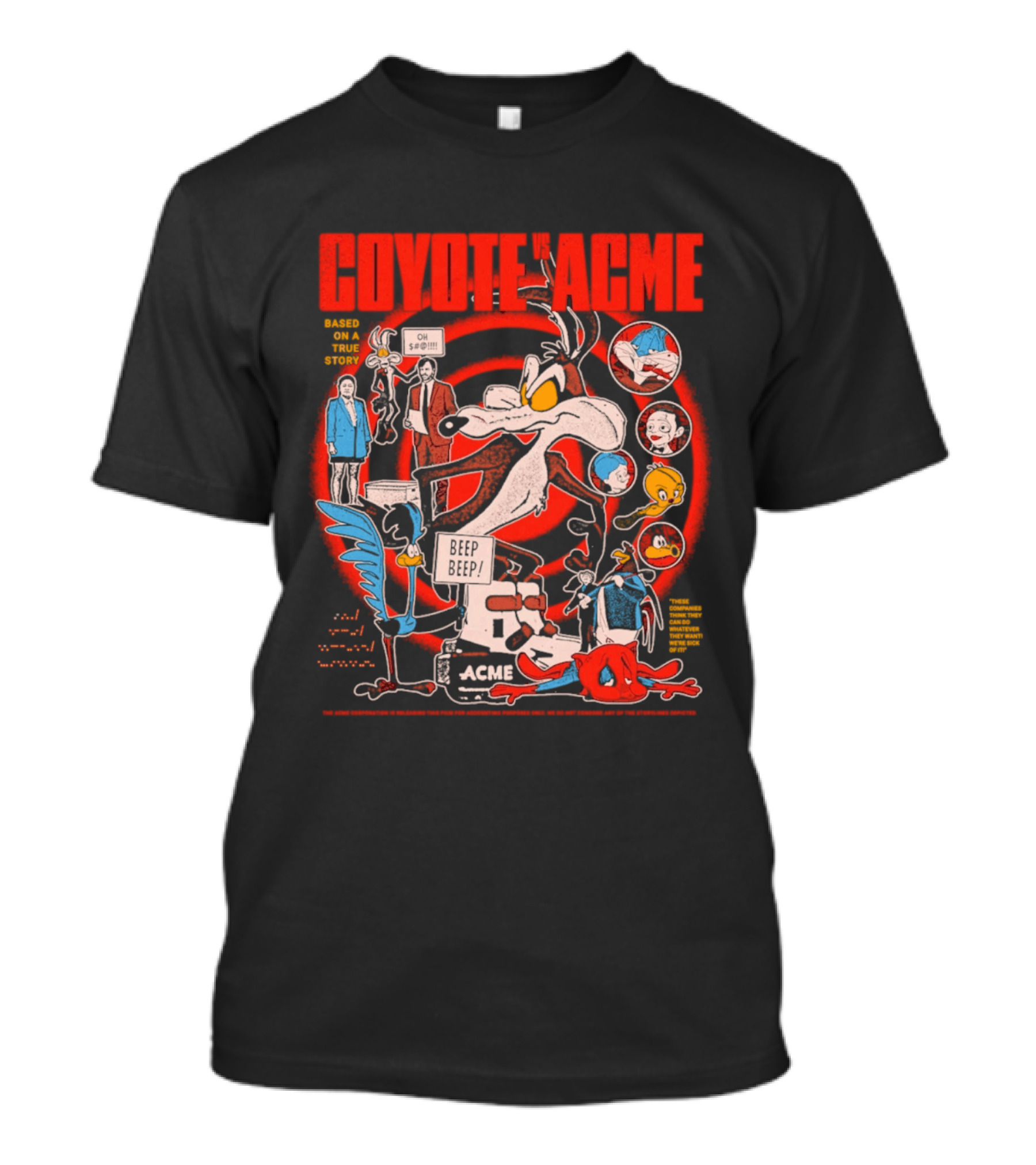 Coyote Vs Acme Based On A True Story Warner Bros Animation T-Shirt