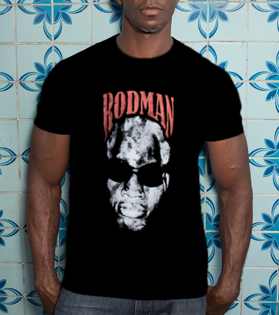 Rodman Glasses Chicago Bulls Basketball T-Shirt