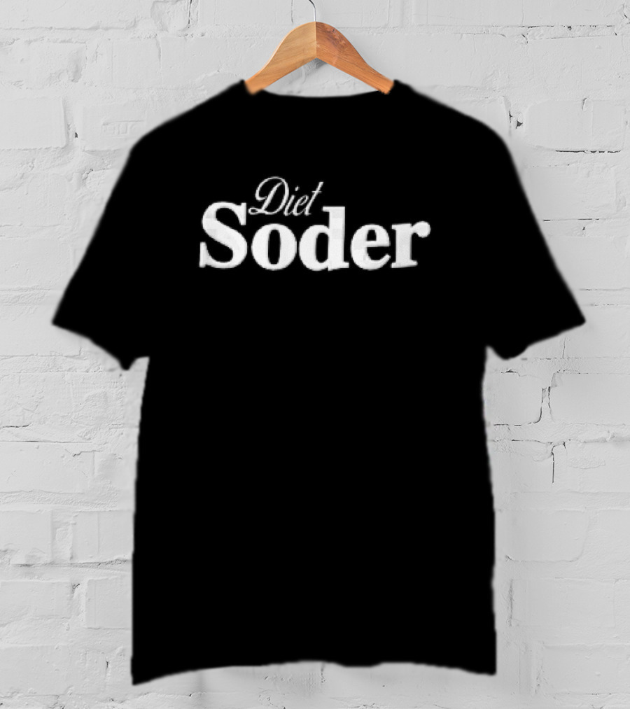 Diet Soder Cursive And Serif White Font T-Shirt