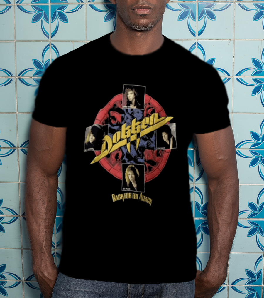 Dokken Back For The Attack Mick George Don Jeff Hard Rock Band Music T-Shirt