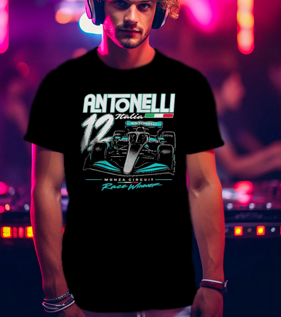 Antonelli Italia 12 Monza Circuit Race Winner T-Shirt