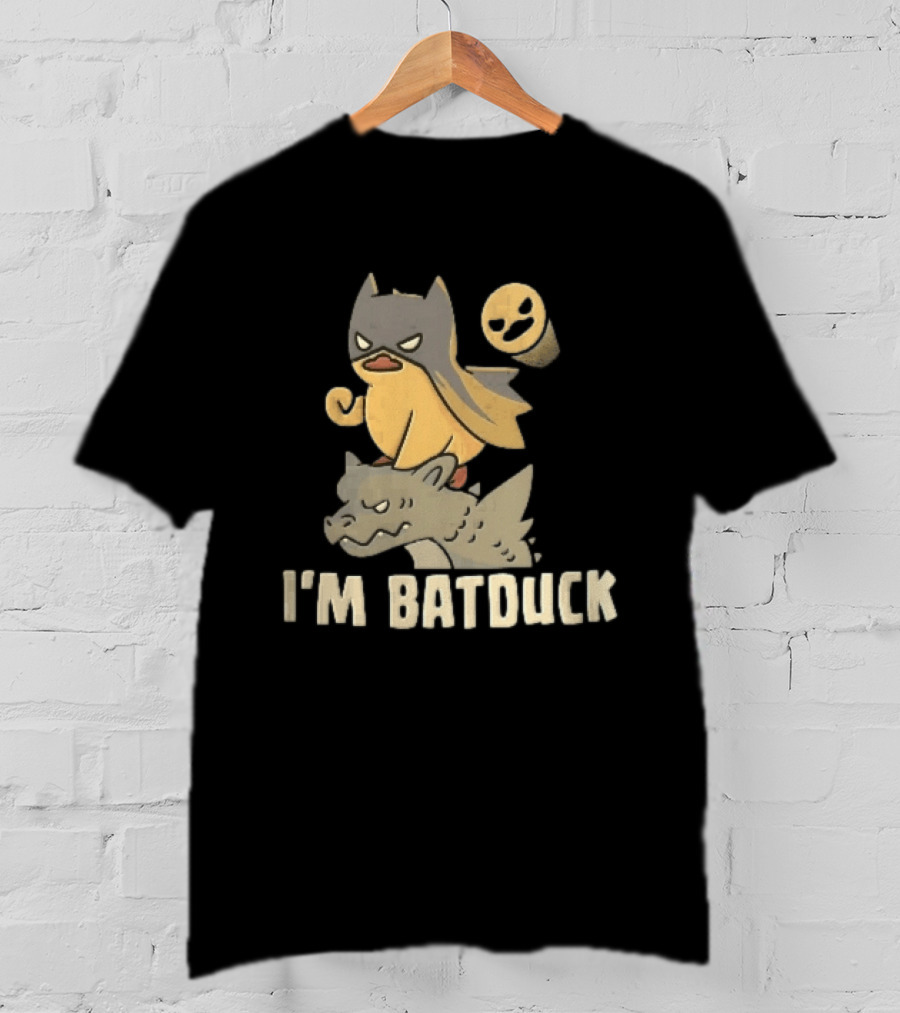 Im Batduck Yellow Duck Mask Gargoyle Spotlight Hero T-Shirt