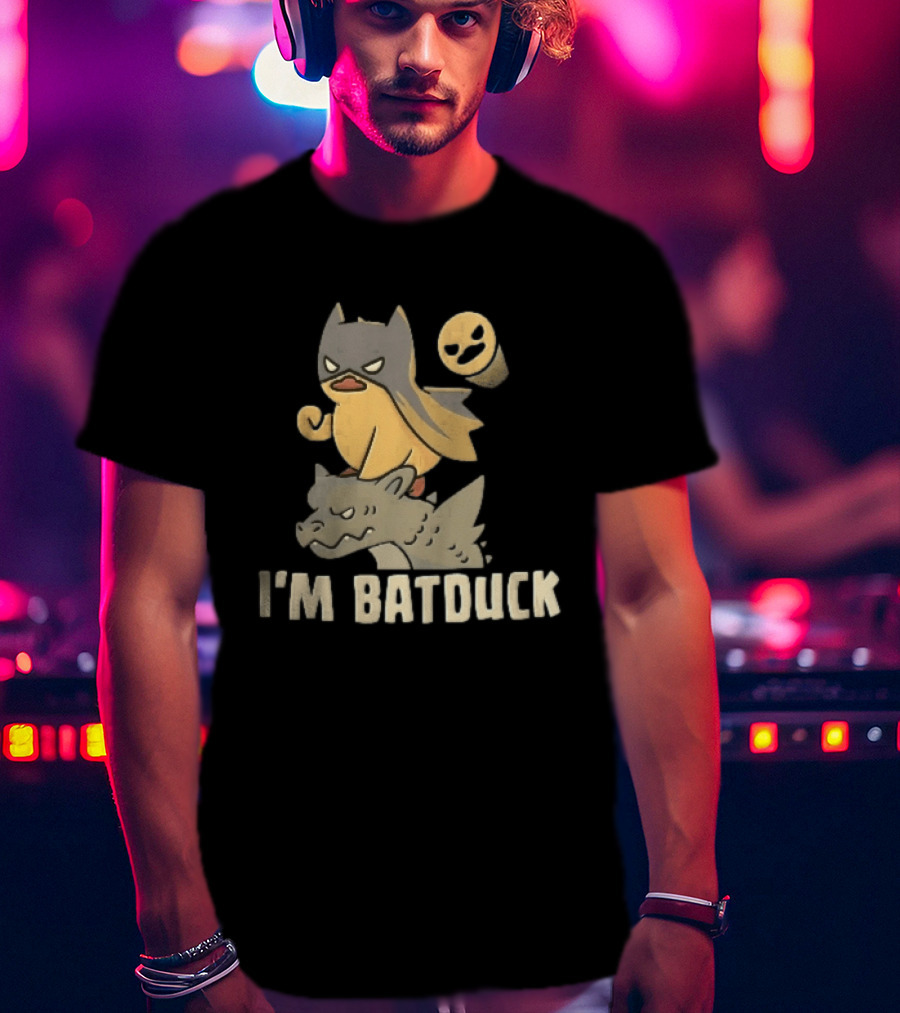 Im Batduck Yellow Duck Mask Gargoyle Spotlight Hero T-Shirt