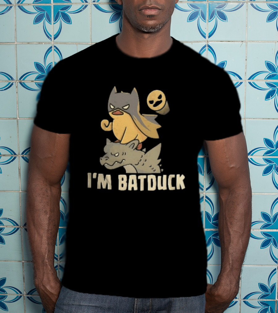 Im Batduck Yellow Duck Mask Gargoyle Spotlight Hero T-Shirt