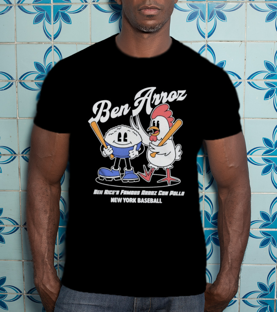 Ben Arroz New York Baseball Ben Rices Friends Arroz Con Pollo T-Shirt