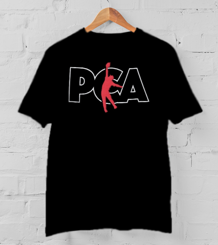 PCA Players Red Outfield Baseball Catching T-Shirt