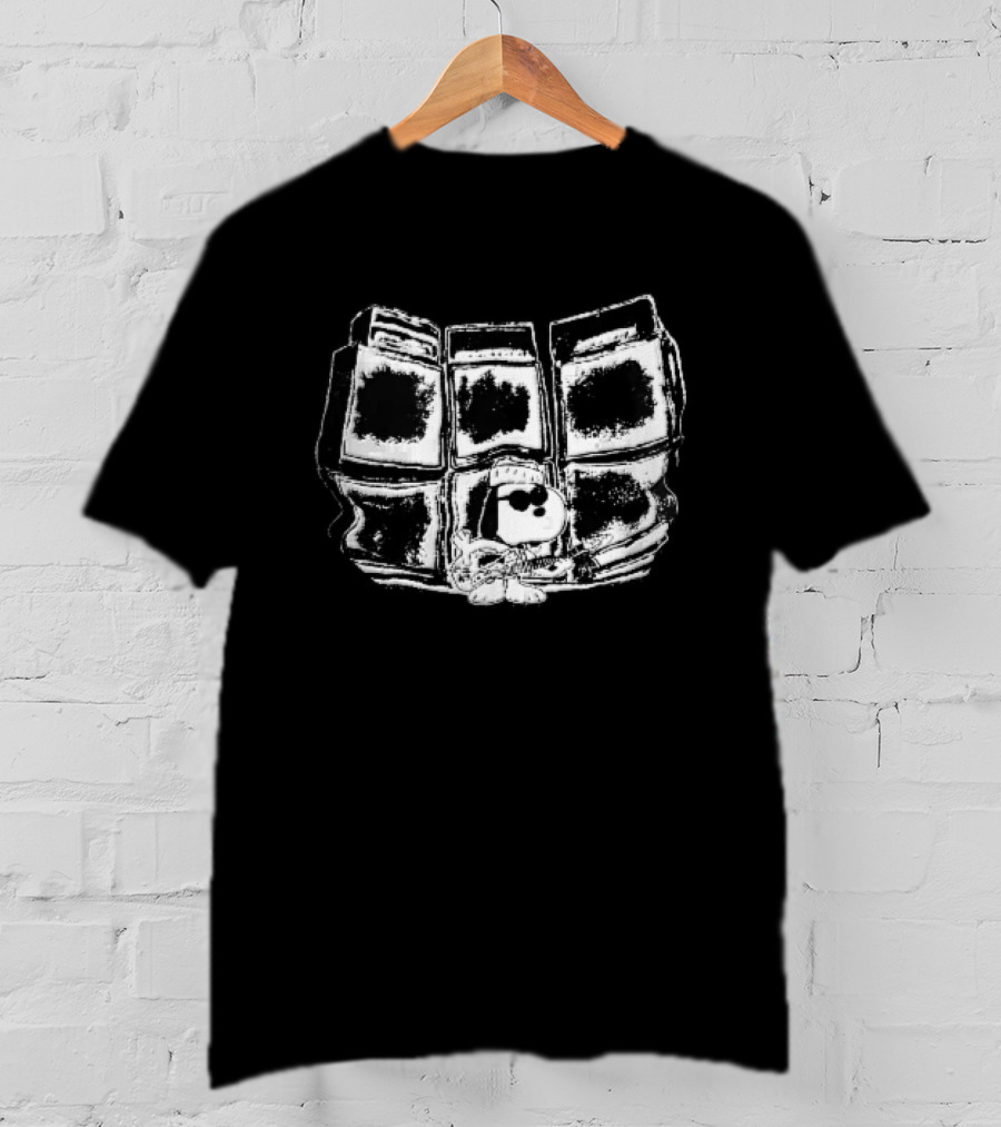 Peanuts Snoopy Rocking Out With Electric Guitar And Amplifier Stack T-Shirt